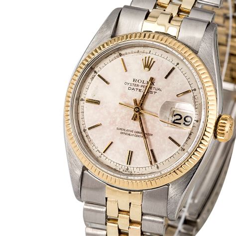 Rolex Datejust 6605 Vintage Two Tone Watch 